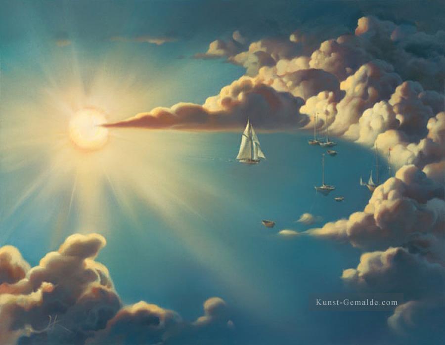 Haven Surrealismus liefert Wolken Ölgemälde